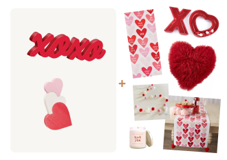 Valentines Day Decor Box - Classic Deluxe Option 1