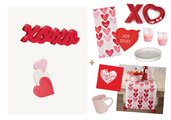 Valentines Day Decor Box - Classic Deluxe Option 3