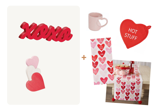 Valentines Day Decor Box - Classic Mini Option 3