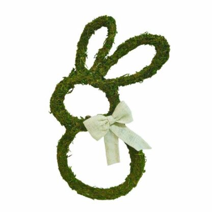 Outline bunny wreath