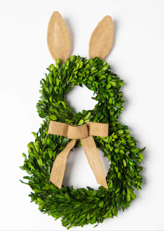 Boxwood Bunny Wreath