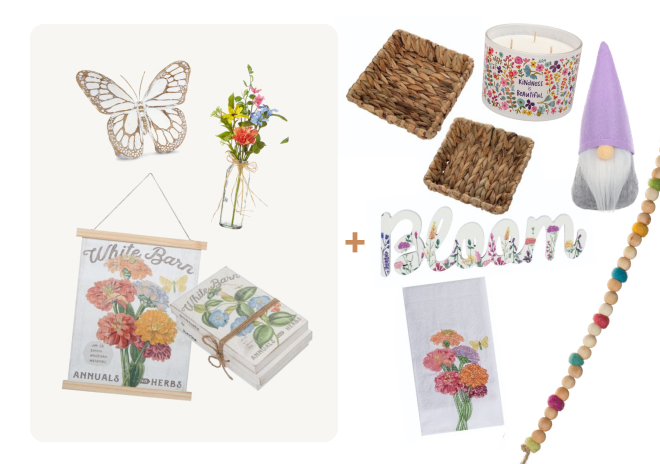 Spring Decor Box - Floral Garden Deluxe Option 4