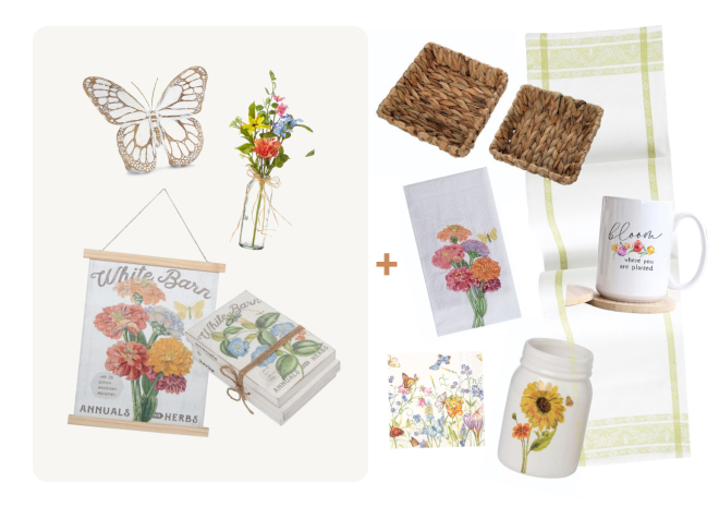 Spring Decor Box - Floral Garden Deluxe Option 5