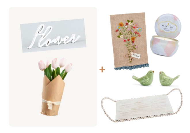 Spring Decor Box - Floral Garden Standard Option 1