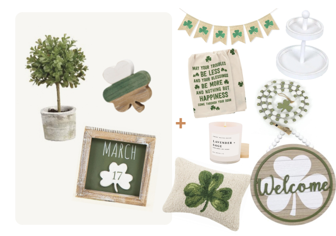 St Patricks Day Decor Box - Collection 2 Deluxe Option 1