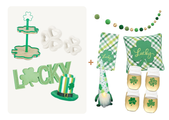 St Patricks Day Decor Box - Collection 3 Deluxe Option 1