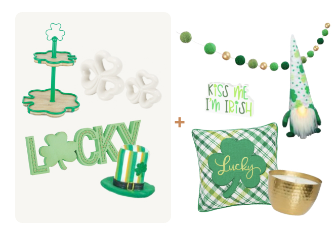 St Patricks Day Decor Box - Collection 3 Deluxe Option 2