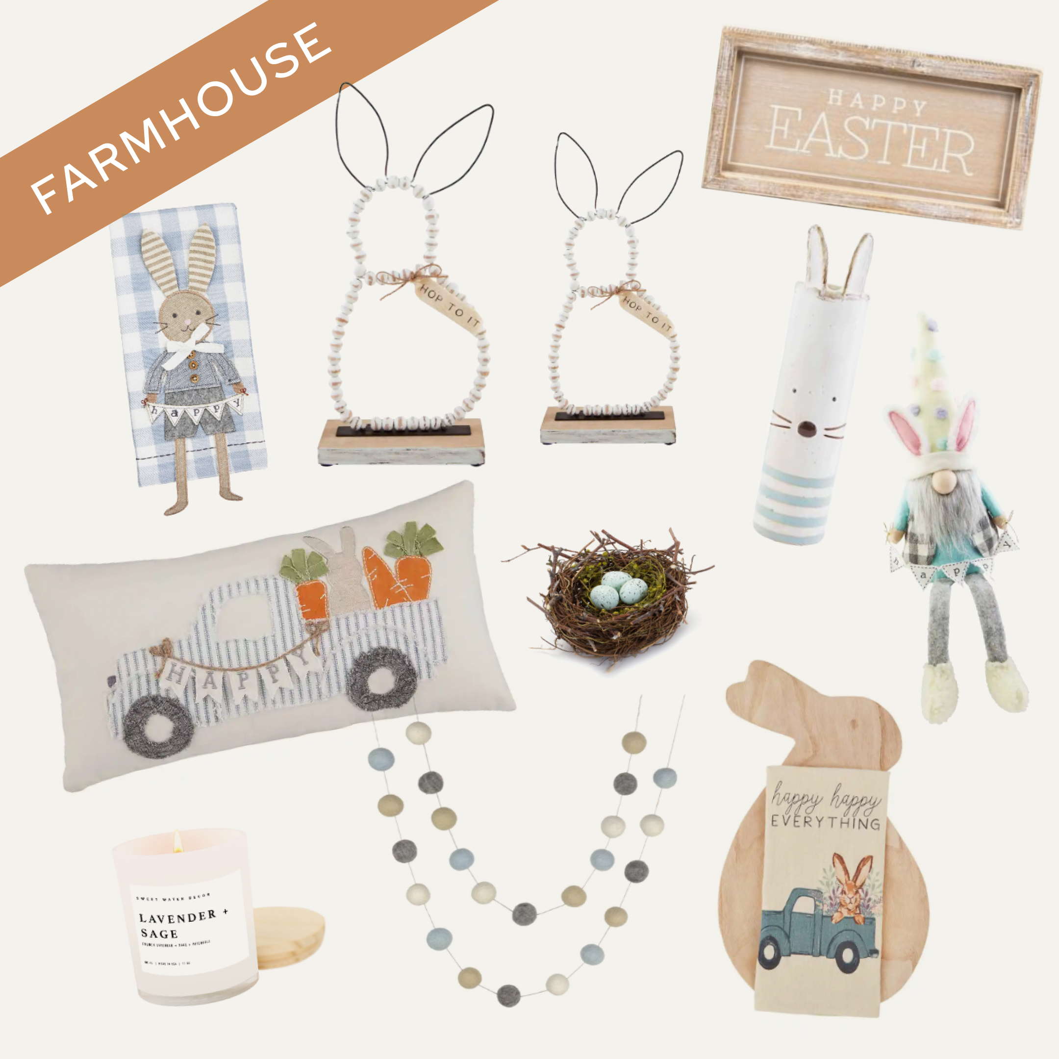 Easter Farmhouse theme box reveal