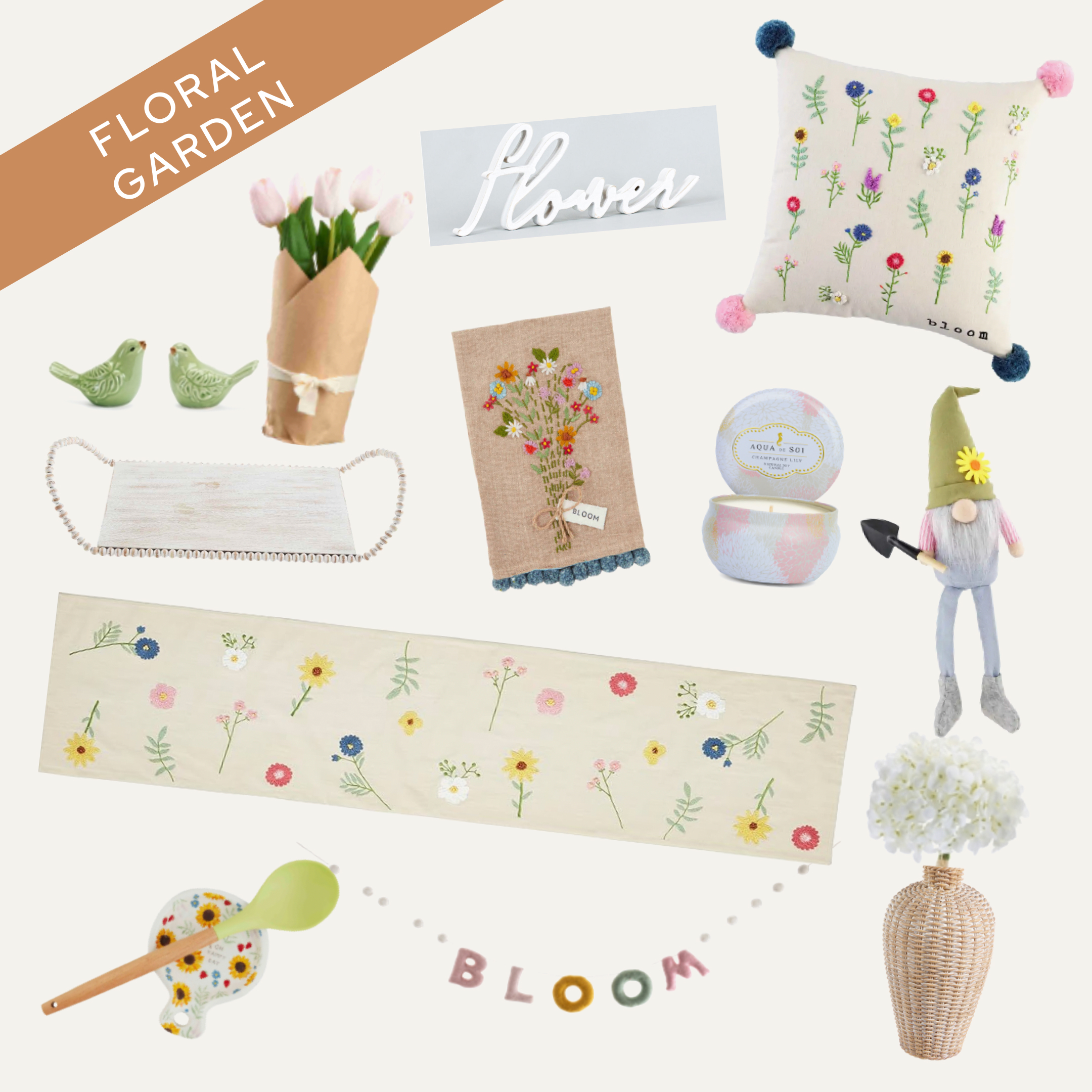 Spring Floral Garden theme box reveal