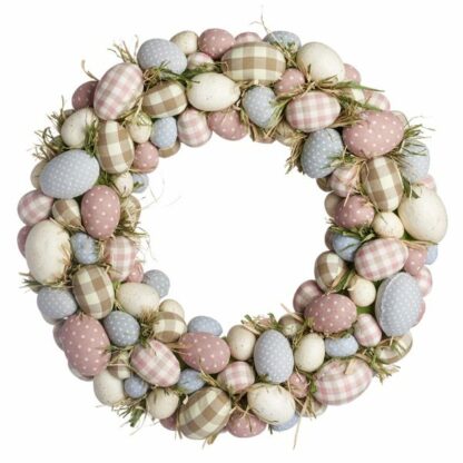 Pastel egg wreath